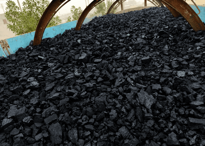 Industrial coal supply for textile manufacturing