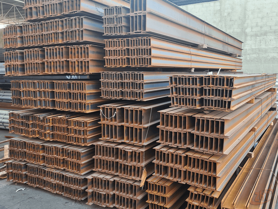 H-beam structural supply, construction project