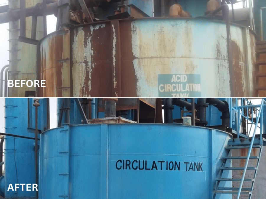Sulfuric acid plant fabrication