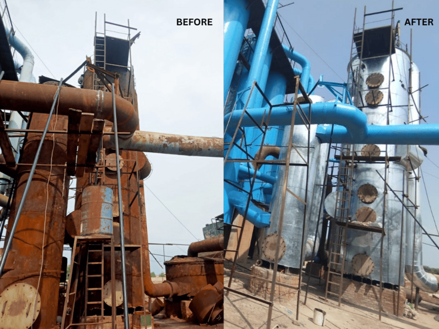 Sulfuric acid plant control room